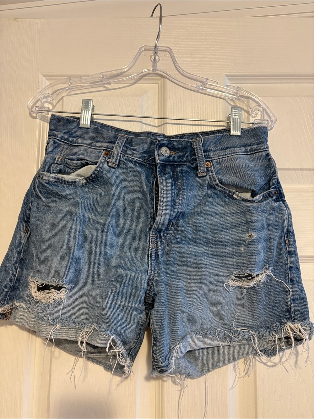 Old Navy Distressed Denim Jean Shorts - Blue